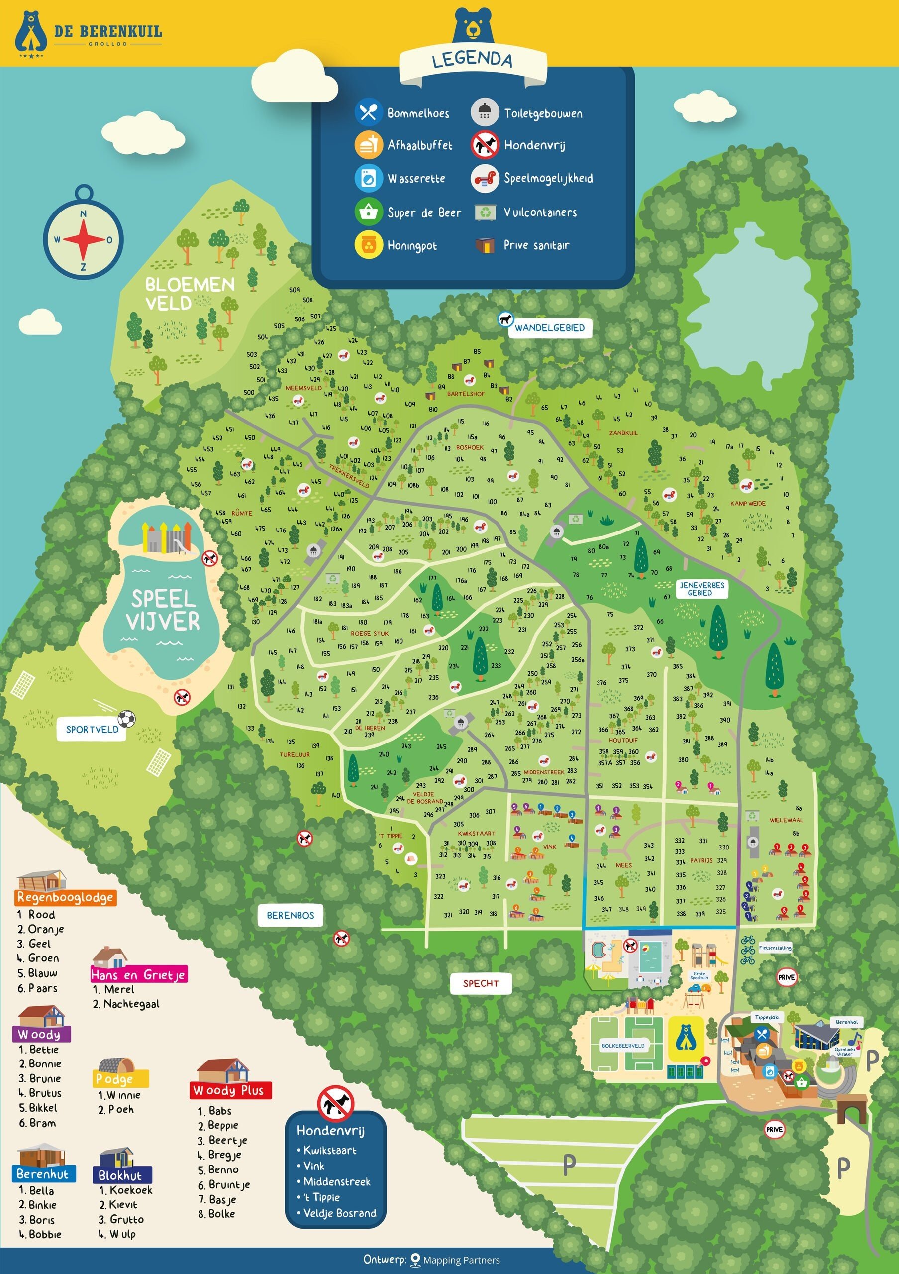 Plattegrond de Berenkuil